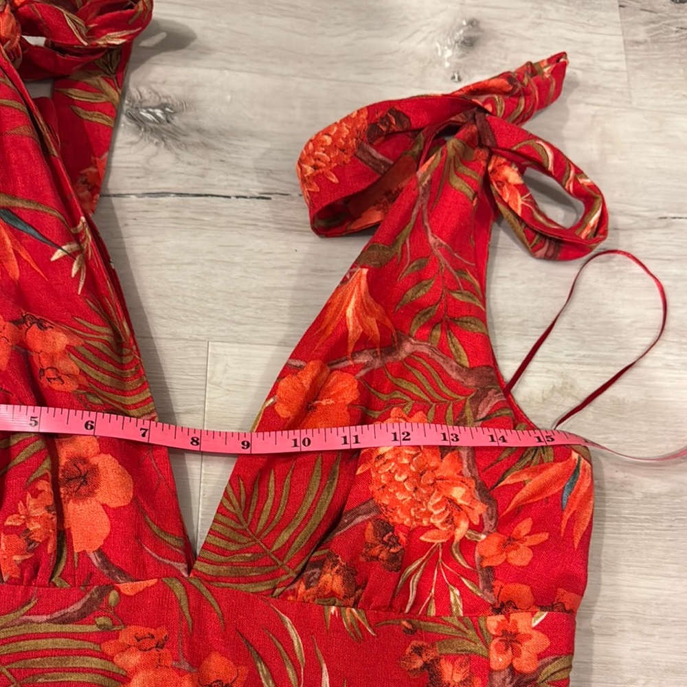 House of Harlow 1960 Colorful Tropical Maxi Sundress in a Rayon/linen blend - Picture 10 of 13